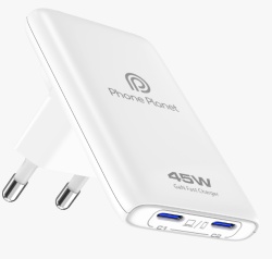 Адаптер 220V Phone Planet C+C 45W GaN