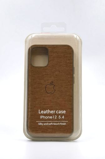 Калъф Logo Leather за Iphone 12 5.4