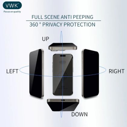 VWK Privacy протектор за IPhone 16 Pro Max