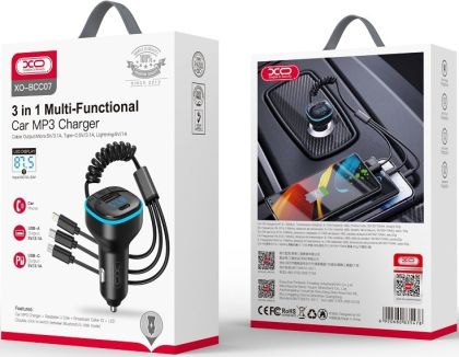 Зарядно устройство 12V XO BCC07+bluetooth MP3