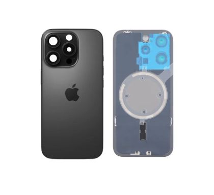 Back cover for Iphone 16 Pro Black equipped