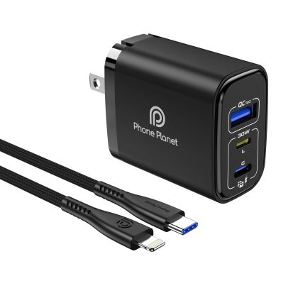Adapter 220V Phone Planet A+C PP-30WACLEU black