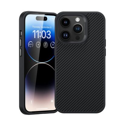 Kingkod Kevlar Case for Iphone 16 Pro Max Black