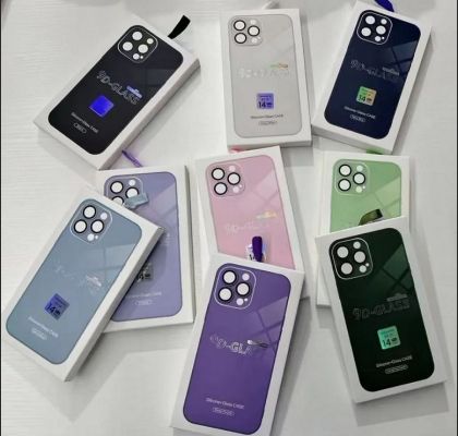 9D-Glass case for iphone 15 plus purple