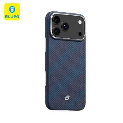 Blueo Woven Aramid Case for Iphone 17 Pro Blue