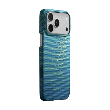 Калъф Pitaka Glints of Gold Ultra-Slim Case  for iPhone 17 Pro Max (Lucid Blue)