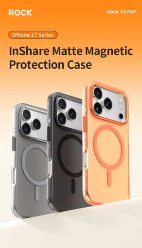 Rock InShare Matt Case for Iphone 17 Pro Max Orange