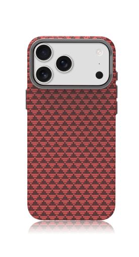 Калъф Western Carbon Red за Iphone 17 Pro Max