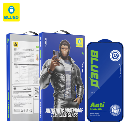 Протектор за Iphone 16 Pro/ 17 / 17 Pro 6.3 Blueo 3D Full Cover HD Glass Anti-Static, Black