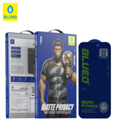 Протектор за Iphone 16 Pro/ 17 / 17 Pro Blueo 3D Full Cover Anti-Peep Matte Glass,Black - Privacy