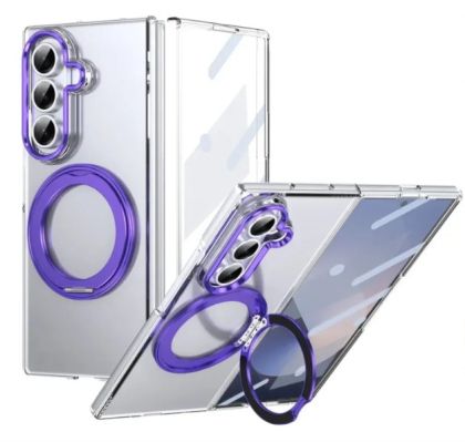 Калъф Western Clear Magsafe Samsung Fold 8 purpl