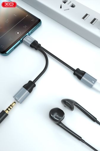 Кабел USB XO NB R160B Type C/Type C/3.5mm