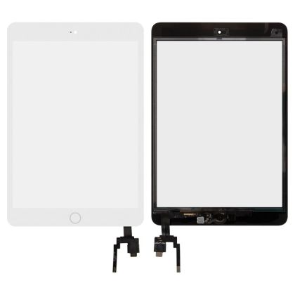 Тъч скрийн за Ipad 3 mini + home button white