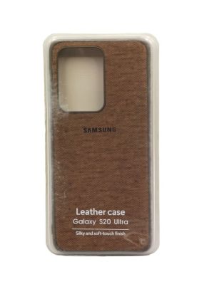 Калъф Logo Leather TPU за Samsung S20 Ultra