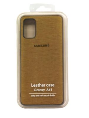 Калъф Logo Leather TPU за Samsung A41