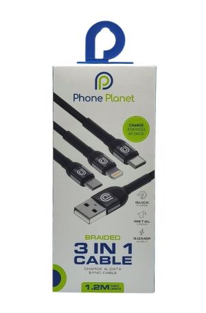 Кабел USB Phone Planet 3 in 1