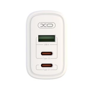 Зарядно 220V XO CE04 65W с кабел USB C- USB C