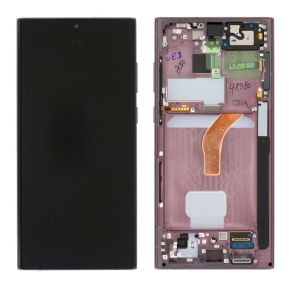 LCD for Samsung S22 ultra burgundy S908 org