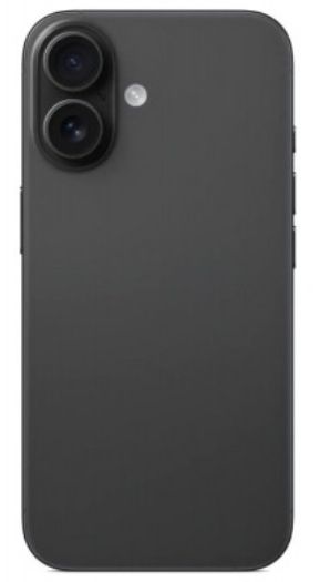 Back cover for Iphone 16 Black OR equipped