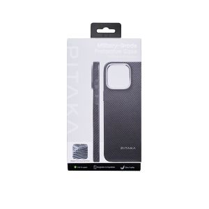 Калъф Pitaka Military-Grade Protective case за Iphone 16 Pro Max Black/Grey