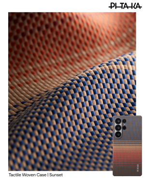 Калъф Pitaka Tactile Woven caseз а Samsung S25 Ultra Sunset