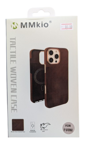 Case MMkio Woven case Iphone 16 Pro Max Brown