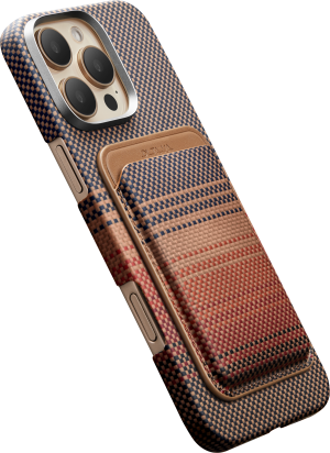 Pitaka MagSafe Woven Wallet Sunset