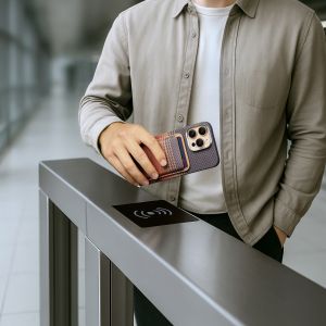 Pitaka MagSafe Woven Wallet Sunset