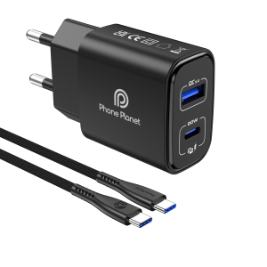 Адаптер 220V Phone Planet C+L PP-20WCLEUCL black