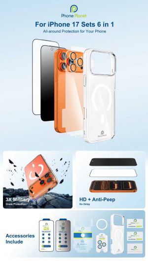 Phone Planet SET case for Iphone 17 Air 6 in 1