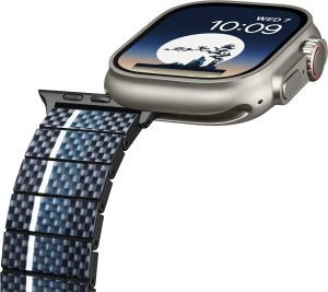 Carbon Fiber Watch Band Pitaka Apple Watch Moon