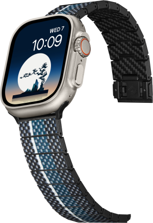 Carbon Fiber Watch Band Pitaka Apple Watch Moon