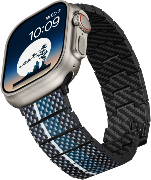 Carbon Fiber Watch Band Pitaka Apple Watch Moon