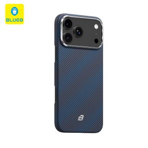 Blueo Woven Aramid Case for Iphone 17 Pro Blue