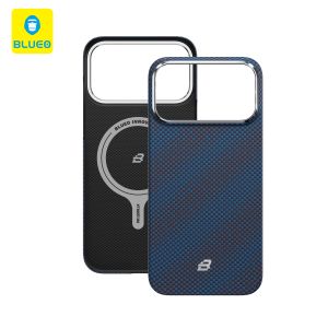 Blueo Woven Aramid Case for Iphone 17 Pro Blue