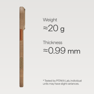 Калъф Pitaka Ultra Slim Iphone 17 Max Golden Gli