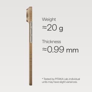 Калъф Pitaka Ultra Slim Iphone 17 Air Golden gli