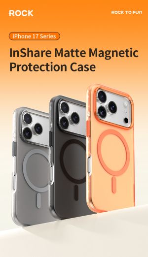 Rock InShare Matt Case for Iphone 17 Pro Max Orange