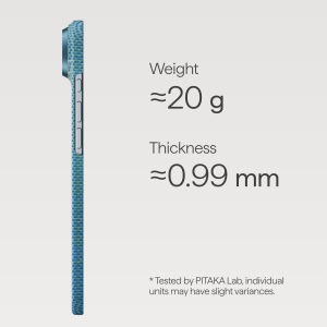 Калъф Pitaka Glints of Gold  Ultra-Slim Case  for iPhone Air (Lucid Blue)