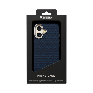 Калъф Western Carbon Blue за Iphone 17