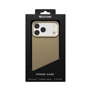 Калъф Western Carbon Gold за Iphone 17 Pro Max