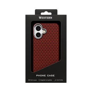 Калъф Western Carbon Red за Iphone 17