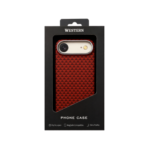 Калъф Western Carbon Red за Iphone 17 Air