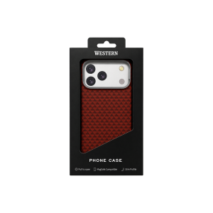 Калъф Western Carbon Red за Iphone 17 Pro