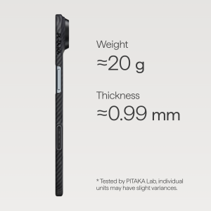 Калъф Pitaka Black/Grey Ultra-Slim Case for iPhone 17 Air