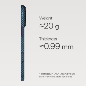 Калъф Pitaka Iphone 17 Pro Edge Black/Blue