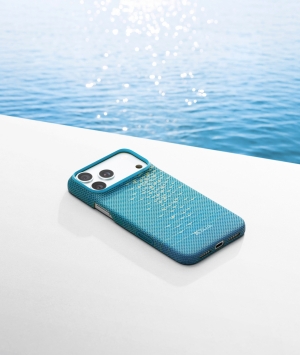 Калъф Pitaka Edge Iphone 18 Pro Lucid Blue - 01