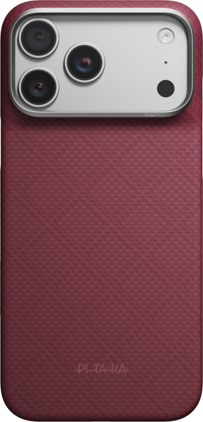 Калъф Pitaka Iphone 18 Pro Edge Case Burgundy (Argyle) 03