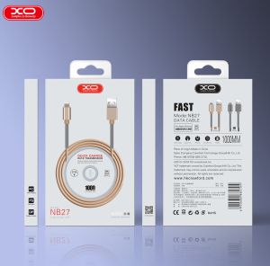 Кабел USB XO NB27 type-c gray