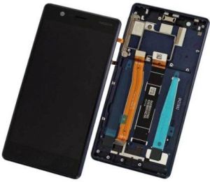 LCD for  Nokia 3, With Frame, TA-1032, TA-1020, TA-1028, TA-1038, Black